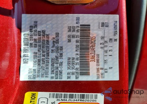 2015 Lincoln Mkz Hybrid z USA, uszkodzony, nr VIN 3LN6L2LU4FR620205